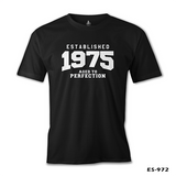 1975 Aged to Perfection Siyah Erkek Tshirt