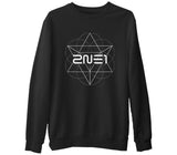 2NE1 - Crush Siyah Erkek Kalın Sweatshirt
