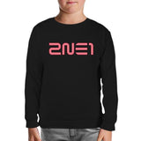 2NE1 - Logo Siyah Çocuk Sweatshirt