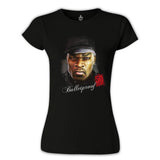 50 Cent Siyah Kadın Tshirt
