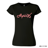 Apink - Logo Siyah Kadın Tshirt