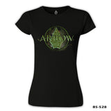 Arrow - Logo Siyah Kadın Tshirt