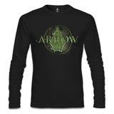 Arrow - Logo Siyah Erkek Sweatshirt
