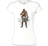 Assassin's Creed IV - Black Flag Beyaz Kadın Tshirt