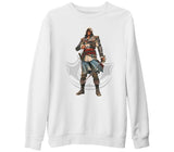 Assassin's Creed IV - Black Flag Beyaz Kalın Sweatshirt