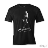 Atatürk - Atatürk İmza Siyah Erkek Tshirt