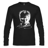 Atatürk - Portre Siyah Erkek Sweatshirt