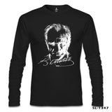 Atatürk - Portre Siyah Erkek Sweatshirt