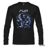 AVP - Alien vs. Predator Siyah Erkek Sweatshirt