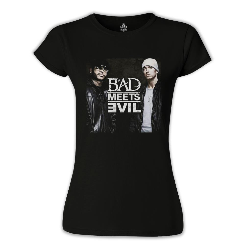 Bad Meets Evil Siyah Kadın Tshirt