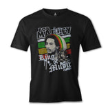 Bob Marley - King of Music Siyah Erkek Tshirt