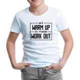 Bodybuilding Your Workout Beyaz Çocuk Tshirt