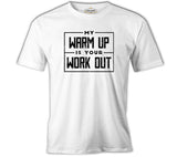 Bodybuilding Your Workout Beyaz Erkek Tshirt