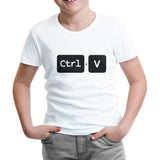 Ctrl+V Beyaz Çocuk Tshirt