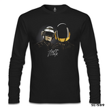 Daft Punk Siyah Erkek Sweatshirt
