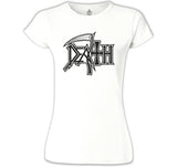 Death - Logo 4 Beyaz Kadın Tshirt
