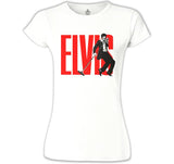 Elvis Presley - Rock'n Roll Beyaz Kadın Tshirt