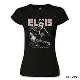 Elvis Presley - The Legend Siyah Kadın Tshirt