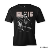 Elvis Presley - The Legend Siyah Erkek Tshirt