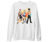 Fairy Tail 1 Beyaz Kalın Sweatshirt