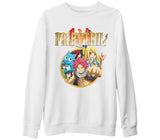 Fairy Tail Beyaz Kalın Sweatshirt