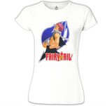 Fairy Tail - Natsu Beyaz Kadın Tshirt