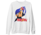 Fairy Tail - Natsu Beyaz Kalın Sweatshirt