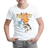 Fairy Tail - Natsu & Happy Beyaz Çocuk Tshirt
