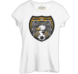 Futbol - Top Pençe Kartal Beyaz Kadın Tshirt