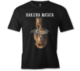 Hakuna Matata - Aslan Siyah Erkek Tshirt