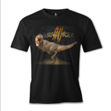 Jurassic World T-Rex Siyah Erkek Tshirt