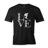 Love - Kayak Siyah Erkek Tshirt