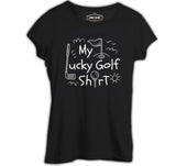 Lucky Golf Tshirt Siyah Kadın Tshirt