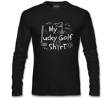 Lucky Golf Tshirt Siyah Erkek Sweatshirt