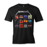 Metallica - Album Covers Siyah Erkek Tshirt