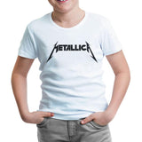Metallica Logo II Beyaz Çocuk Tshirt