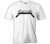 Metallica Logo - Stroke Beyaz Erkek Tshirt