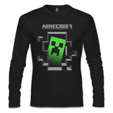 Minecraft Siyah Erkek Sweatshirt