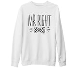 Mr. Right Papyon Beyaz Kalın Sweatshirt