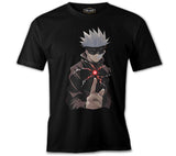 Naruto Gojo Saturo Siyah Erkek Tshirt