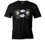 Okul ve Bilim - Fizik ve Elektron Siyah Erkek Tshirt