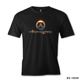 Overwatch - Logo Siyah Erkek Tshirt