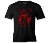 Punisher Red Moon Siyah Erkek Tshirt