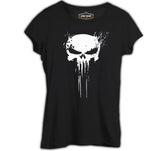 Punisher Skull Invisible Siyah Bayan Tshirt