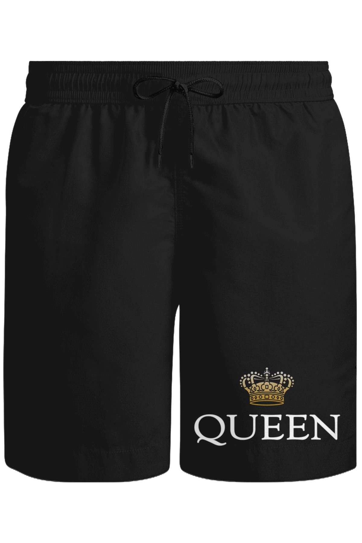 Kraliçe - Queen Unisex Siyah Şort