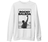 Rocky Balboa - Win Beyaz Kalın Sweatshirt