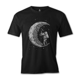 Space - Construction Siyah Erkek Tshirt
