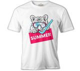 Summer Dive - Kaplan Beyaz Erkek Tshirt
