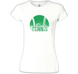 Tenis - Tennis Green Beyaz Kadın Tshirt