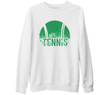 Tenis - Tennis Green Beyaz Kalın Sweatshirt